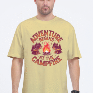 Campfire Adventure Begins |Oversize T-shirt