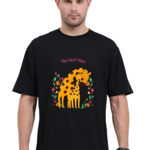 The Best Mom Giraffe Hug |Oversize T-shirt