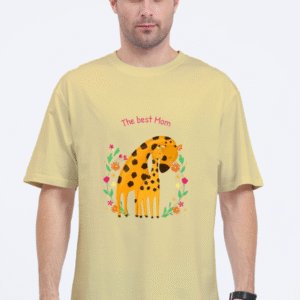 The Best Mom Giraffe Hug |Oversize T-shirt