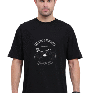 Caffeine & Machines Bike |Oversize T-shirt