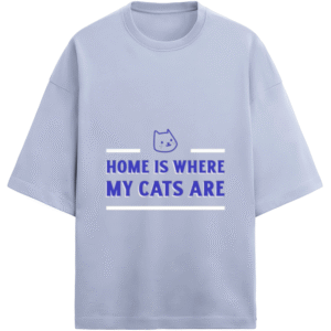 Home Is Where My Cats Are |Unisex|Paw-Printed-Tee