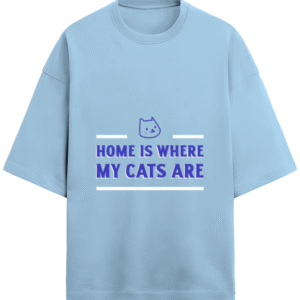 Home Is Where My Cats Are |Unisex|Paw-Printed-Tee