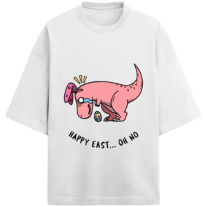 Dino Bunny Fail |Unisex|Paw-Printed-Tee