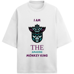 Amazing Monkey King Crown |Unisex|Paw-Printed-Tee