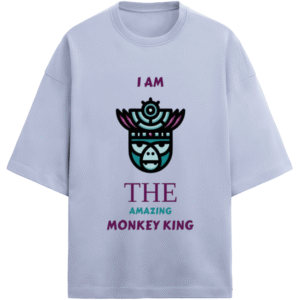 Amazing Monkey King Crown |Unisex|Paw-Printed-Tee