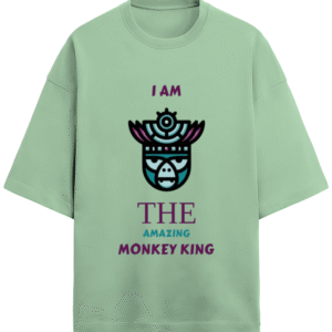 Amazing Monkey King Crown |Unisex|Paw-Printed-Tee