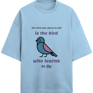 Dare to Fly Bird |Unisex|Paw-Printed-Tee