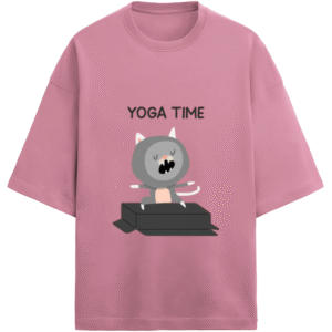 Yoga Time Zen Cat |Unisex|Paw-Printed-Tee