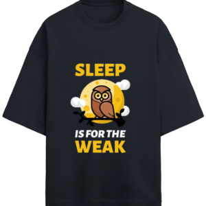 Sleep Is For The Weak Owl |Unisex|Paw-Printed-Tee