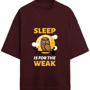 Sleep Is For The Weak Owl |Unisex|Paw-Printed-Tee