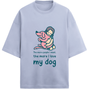 Love My Dog More |Unisex|Paw-Printed-Tee