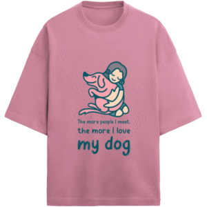 Love My Dog More |Unisex|Paw-Printed-Tee