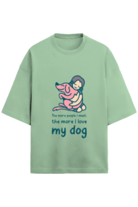 Love My Dog More |Unisex|Paw-Printed-Tee